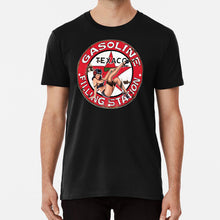 Load image into Gallery viewer, Texaco Retro Sign T Shirt Texaco Retro Sign Gulf Oil Gasoline Motor Vintage Grunge
