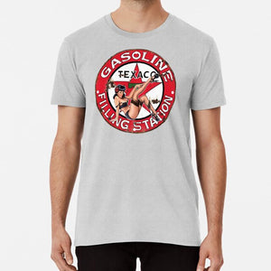 Texaco Retro Sign T Shirt Texaco Retro Sign Gulf Oil Gasoline Motor Vintage Grunge