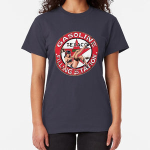 Texaco Retro Sign T Shirt Texaco Retro Sign Gulf Oil Gasoline Motor Vintage Grunge